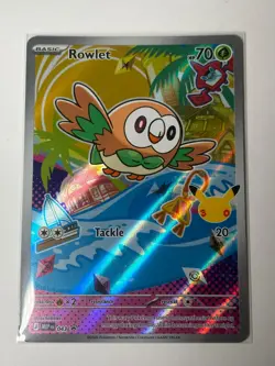 Rowlet 043 Holo Promo ME: Mega Evolution Promo Pokemon Near Mint - Image 1