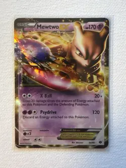 Pokemon TCG Mewtwo-EX Next Destinies 54/99 Holo Ultra Rare MP/HP - Image 1