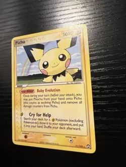 Pokemon Pichu TCG EX Power Keepers Card 21/108 Regular Rare - Image 5