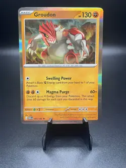 Groudon [Holo] 093/182 PAR Paradox Rift Pokemon Card - Image 1
