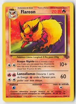 Pokemon Flareon - 19/64 - Rare Jungle Unlimited MP - Image 1