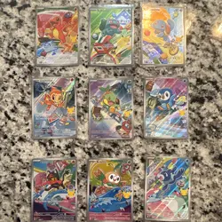 Pokemon TCG English Mega Evolution Holo Promos Series Lot 9 Cards - Image 1