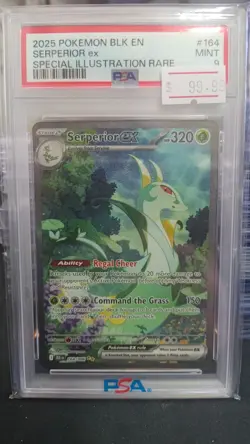 PSA 9 Serperior ex 164/086 Pokemon Black Bolt - Special Illustration Rare - Image 1