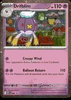 Drifblim 006 Cosmos Holo Promo ME: Mega Evolution Promo Pokemon NM - Image 1