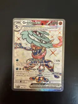Greninja ex 198/167 Ultra Rare Full Art Twilight Masquerade Pokemon Card NM - Image 1
