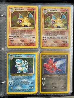 Vintage Pokemon Card Binder Collection Lot Base Set Charizards 1st Editions WOTC - Image 1