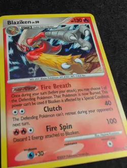 Blaziken 3/127 Platinum Holo Rare Pokemon TCG - Image 2