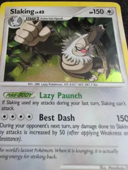 Slaking 16/127 Platinum Holo Rare Holofoil Pokemon Card - Image 4