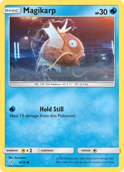 Magikarp 8/18 Common Detective Pikachu Pokemon Holo Near Mint - Image 1