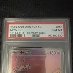 Mew ex SVP Scarlet & Violet Promo Cards 053 Holo English 2023 PSA 8 - Image 2