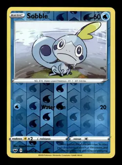 Pokemon TCG: Sword & Shield Base Set - Sobble - 054/202 Reverse Holo - Image 1