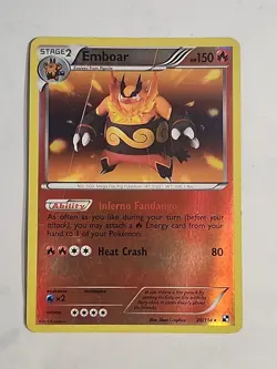 Pokemon TCG 2011 Black & White Base Set Card -- Emboar 20/114 Reverse Holo - Image 1