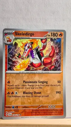 Skeledirge [NM] - Pokemon TCG S&V Base Set 038/198 [Reverse Holo Rare] - Image 1