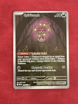 Pokemon TCG Spiritomb 148/132 Me01: Mega Evolution Holo - Image 1