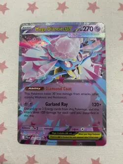 Mega Diancie ex 041/094 Phantasmal Flames Holo Pokemon TCG Card - Image 1