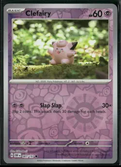 Clefairy 081/197 Pokemon OBF Common Reverse Holofoil NM - Image 2