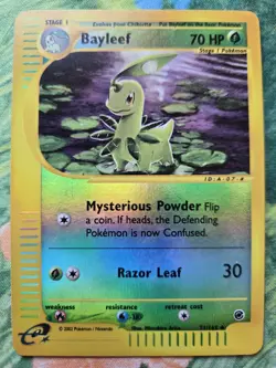 Bayleef EX Expedition 71/165 WotC e-Reader Reverse Holo Uncommon Pokemon Card MP - Image 1