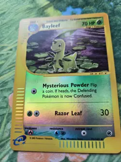 Bayleef EX Expedition 71/165 WotC e-Reader Reverse Holo Uncommon Pokemon Card MP - Image 2