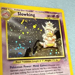 Pokemon TCG Slowking 14/111 Neo Genesis Holo Card "Swirl " - Image 2