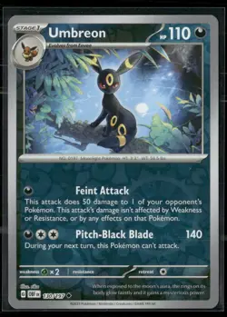 Umbreon 130/197 Pokemon OBF Uncommon Reverse Holofoil NM - Image 2