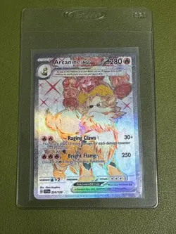Arcanine ex Ultra Rare 224/198 Scarlet & Violet Base Set Pokemon English - Image 1