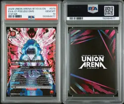 Union Arena TCG Eva Pseudo DMS Phase 3 Star Alt Art Holo PSA 10 Gem Mint - Image 1