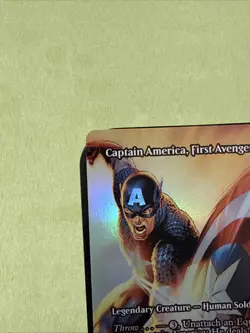 Captain America, First Avenger (Borderless) Marvel Universe Eternal-Legal Foil - Image 2