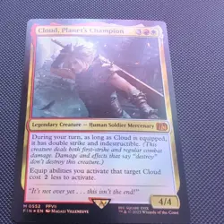 Cloud, Planet's Champion FOIL Final Fantasy MTG - Image 1