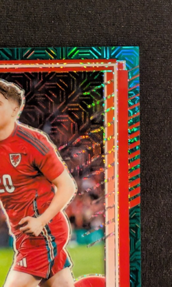 Daniel James Teal Mojo Optic #3 2025 Panini Donruss Road to FIFA Wales Leeds /49 - Image 4