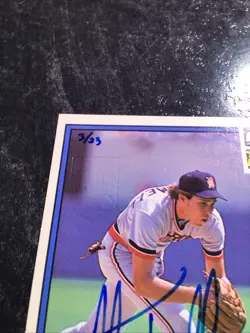 donruss recollection collection alan trammell auto #3/23 Detroit Tigers - Image 2