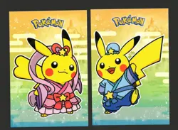 Pokemon Cracked Ice Holo *Electric Pikachu Card Database* -PIKACHU PAIR - Image 1