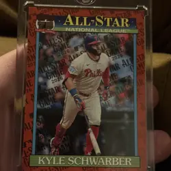Topps 2026 Series 2 Kyle Schwarber 1991 Insert 2/5 Phillies #91as-3 - Image 5