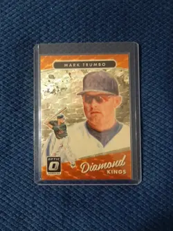 Mark Trumbo 2017 Panini Optic Donruss DK Gold Vinyl Prizm Card No.3 # One Of One - Image 1
