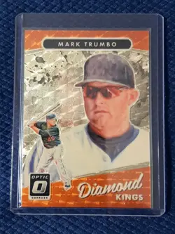 Mark Trumbo 2017 Panini Optic Donruss DK Gold Vinyl Prizm Card No.3 # One Of One - Image 4