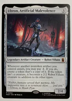 Ultron, Artificial Malevolence MTG, Marvel Super Heroes, Mythic, NM - Image 1