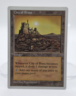 City of Brass Core Set 5th Edition Rare Land Regular English MTG WotC - Image 1