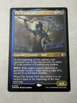 The Scarab God (Foil Etched) -Foil Near Mint MTG Commander Masters - Image 1