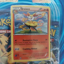 Pokemon TCG XY Evolutions Three-Booster Blister Pack - Braixen Promo Card - Image 3