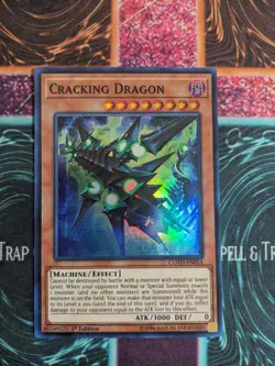 Yu-Gi-Oh! Cracking Dragon COTD-EN014 1st Edition Super Rare NM - Image 1