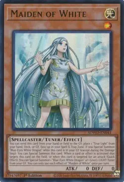 1x Maiden of White - 1st Edition NM Eng YuGiOh - Blue-Eyes White Destiny - Image 1