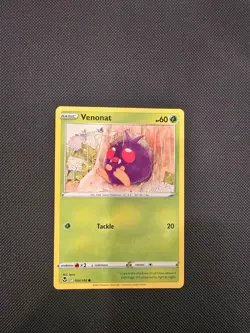 Pokemon Silver Tempest Venonat Common Card 001/195 - Image 1