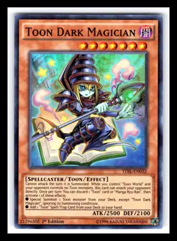 Toon Dark Magician TDIL-EN032 Super Rare 1st Edition Yugioh 2340 - Image 1