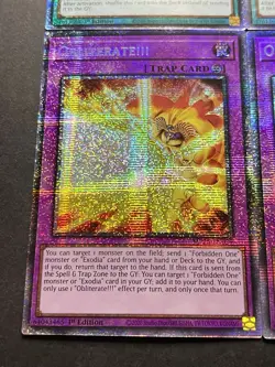 3x Millennium Ankh + 3x Obliterate!!! | NM | 1st Ed | Starlight Rares | YuGiOh! - Image 3