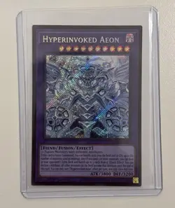 Yugioh Hyperinvoked Aeon CORI-EN033 Secret Rare 1st Edition Chaos Origins NM - Image 1