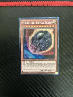Yugioh Nibiru, the Primal Being RA01-EN015 Prismatic Collector's Rare NM - Image 1