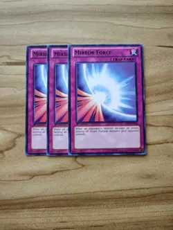 Yu-Gi-Oh! - Mirror Force 3X - Rare / Black - Full Playset - Image 1