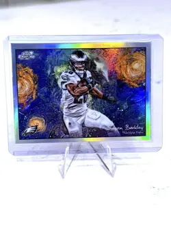 SAQUON BARKLEY 2025 TOPPS COSMIC CHROME STARS IN THE NIGHT #STN-16 Q4060 - Image 1