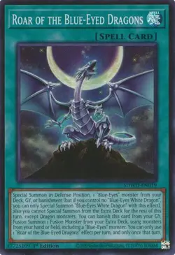 1x Roar of the Blue-Eyed Dragons - 1st E NM Eng YuGiOh - Blue-Eyes White Destiny - Image 1