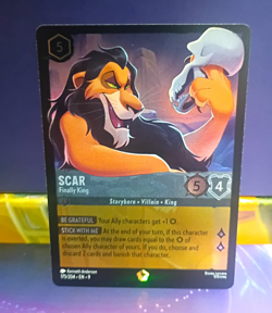 Ravensburger Disney Lorcana TCG Scar - Finally King 175/204 Cold Foil EN - Image 1
