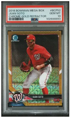 2018 Bowman Chrome Juan Soto Gold #/50 #BCP52 - Image 1